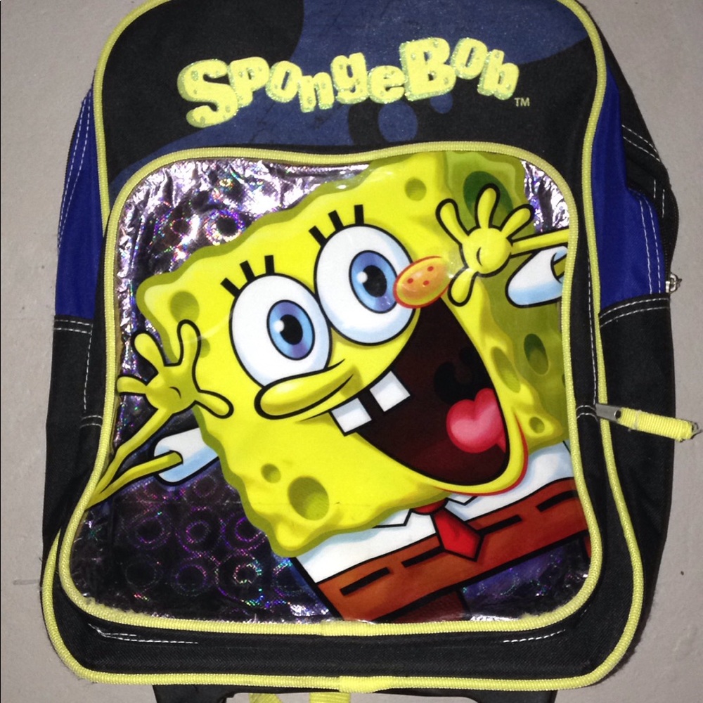 Spongebob rolling backpack